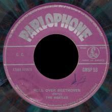 THE BEATLES MULTICOLOR GREECE - GMSP  53 - ROLL OVER BEETHOVEN ⁄ DO YOU WANT TO KNOW A SECRET - OPEN CENTER - pic 1
