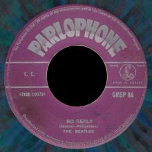 THE BEATLES MULTICOLOR GREECE - GMSP  84 - ROCK AND ROLL MUSIC ⁄ NO REPLY - OPEN CENTER - pic 5