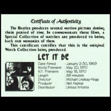 THE BEATLES TIMEPIECES 1996 - B51 - C - BEATLES MOTION PICTURE WATCH COLLECTION SPECIAL EDITION - YELLOW SUBMARINE - pic 14