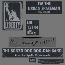 THE BONZO DOG DOO DAH BAND - I'M THE URBAN SPACEMAN - HOLLAND - LIBERTY - LBF 15144 - pic 4