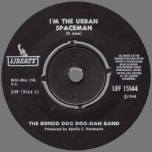 THE BONZO DOG DOO DAH BAND - I'M THE URBAN SPACEMAN - NORWAY - LIBERTY - LBF 15144 - pic 1