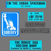 THE BONZO DOG DOO DAH BAND - I'M THE URBAN SPACEMAN - UK - LIBERTY - LBF 15144 - pic 4
