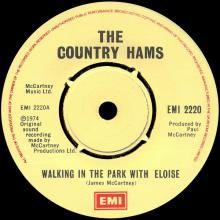 THE COUNTRY HAMS - WALKING IN THE PARK WITH ELOISE ⁄ BRIDGE ON THE RIVER SUITE - UK - EMI 2220 - SECOND RELEASE - pic 3