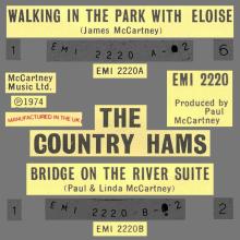 THE COUNTRY HAMS - WALKING IN THE PARK WITH ELOISE ⁄ BRIDGE ON THE RIVER SUITE - UK - EMI 2220 - SECOND RELEASE - pic 4