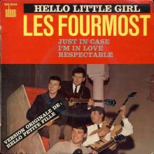 THE FOURMOST - HELLO LITTLE GIRL ⁄ I'M IN LOVE - SOE 3748 - FRANCE - EP - pic 1