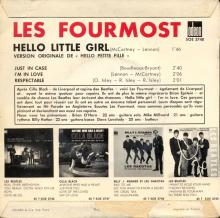 THE FOURMOST - HELLO LITTLE GIRL ⁄ I'M IN LOVE - SOE 3748 - FRANCE - EP - pic 1