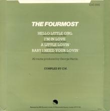 THE FOURMOST - HELLO LITTLE GIRL / I'M IN LOVE - EMI 2695 - UK - PROMO - EP - pic 1