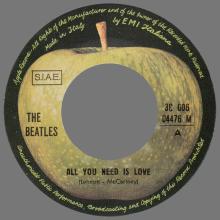 THE GREATEST STORY - ALL YOU NEED IS LOVE ⁄ BABY YOU'RE A RICH MAN - 3C 006-04466 - APPLE - A - pic 1