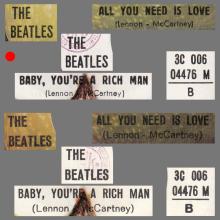 THE GREATEST STORY - ALL YOU NEED IS LOVE ⁄ BABY YOU'RE A RICH MAN - 3C 006-04466 - APPLE - A - pic 4