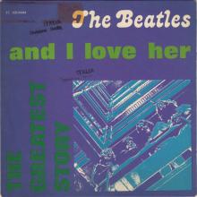 THE GREATEST STORY - AND I LOVE HER ⁄ IF I FELL - 3C 006-04464 - BLUE LABEL - A - pic 1