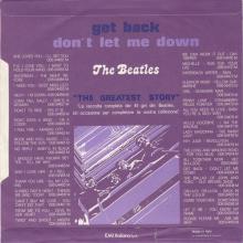 THE GREATEST STORY - GET BACK ⁄ DON'T LET ME DOWN - 3C 006-04084 - APPLE - A 1  - pic 5