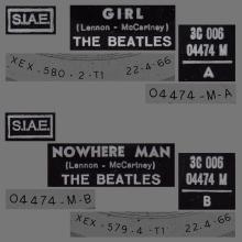 THE GREATEST STORY - GIRL ⁄ NOWHERE MAN - 3C 006-04474 - BLACK LABEL - B  - pic 2