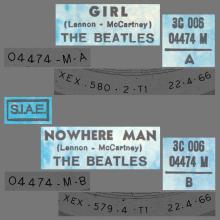 THE GREATEST STORY - GIRL ⁄ NOWHERE MAN - 3C 006-04474 - BLUE LABEL - A - pic 2