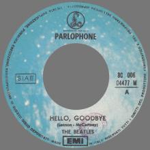 THE GREATEST STORY - HELLO GOODBYE ⁄ I AM THE WALRUS - 3C 006-04477 - BLUE LABEL - A - pic 3