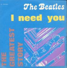 THE GREATEST STORY - I NEED YOU ⁄ DIZZY MISS LIZZY - 3C 006-04455 - BLUE LABEL - B - pic 1