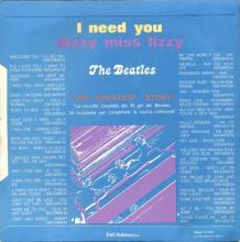 THE GREATEST STORY - I NEED YOU ⁄ DIZZY MISS LIZZY - 3C 006-04455 - BLUE LABEL - B - pic 5