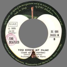 THE GREATEST STORY - LET IT BE ⁄ YOU KNOW MY NAME - 3C 006-04353 - APPLE - B - pic 5