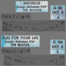 THE GREATEST STORY - MICHELLE ⁄ RUN FOR YOUR LIFE - 3C 006-04471 - BLUE LABEL - A  - pic 2