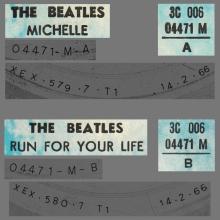 THE GREATEST STORY - MICHELLE ⁄ RUN FOR YOUR LIFE - 3C 006-04471 - BLUE LABEL - B - pic 1