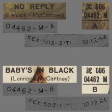 THE GREATEST STORY - NO REPLY ⁄ BABY'S IN BLACK - 3C 006-04462 - APPLE - A  - pic 1