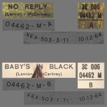 THE GREATEST STORY - NO REPLY ⁄ BABY'S IN BLACK - 3C 006-04462 - APPLE - B - pic 2