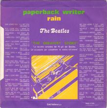 THE GREATEST STORY - PAPERBACK WRITER ⁄ RAIN - 3C 006-04472 - BLUE LABEL - A - pic 5