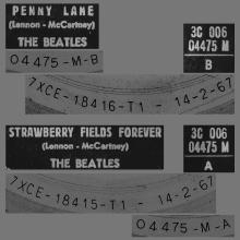 THE GREATEST STORY - PENNY LANE ⁄ STRAWBERRY FIELDS FOREVER - 3C 006-04475 - BLACK LABEL - A 1 - pic 1