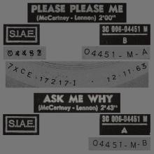 THE GREATEST STORY - PLEASE PLEASE ME ⁄ ASK ME WHY - 3C 006-04451 - BLACK LABEL - pic 1