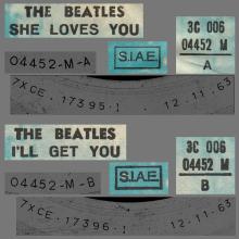 THE GREATEST STORY - SHE LOVES YOU ⁄ I'LL GET YOU - 3C 006-04452 - BLUE LABEL - B - pic 1