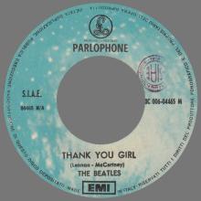 THE GREATEST STORY - THANK YOU GIRL ⁄ ALL MY LOVING - 3C 006-04465 - BLUE LABEL - A - pic 3