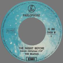 THE GREATEST STORY - YESTERDAY ⁄ THE NIGHT BEFORE - 3C 006-04454 - BLUE LABEL - A 1 - pic 1
