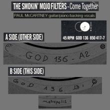 THE SMOKIN' MOJO FILTERS - COME TOGETHER - UK - 45RPM GOD 136 850 417-7 - pic 4
