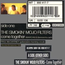 THE SMOKIN' MOJO FILTERS - COME TOGETHER - UK - 45RPM GOD 136 850 417-7 - pic 6