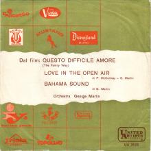 THE TUDOR MINSTRELS - ITALY - LOVE IN THE OPEN AIR ⁄ BAHAMA SOUND - UNITED ARTISTS - UA 3122 - pic 2