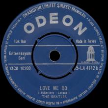 TURKEY - LA 4142 - A - BLUE LABEL - I SAW HER STANDING THERE ⁄ LOVE ME DO - pic 1
