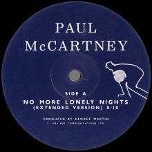 UK 1984 10 29 PAUL McCARTNEY - NO MORE LONELEY NIGHTS ⁄ SILLY LOVE SONGS - 12 R 6080T - 12INCH PROMO - pic 3