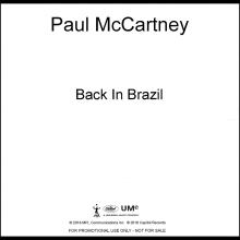UK 2018 09 18 - PAUL MCCARTNEY - BACK IN BRAZIL - UK - PROMO - CDR - pic 2