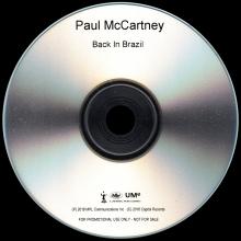 UK 2018 09 18 - PAUL MCCARTNEY - BACK IN BRAZIL - UK - PROMO - CDR - pic 1