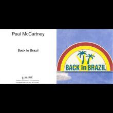 UK 2018 09 18 - PAUL MCCARTNEY - BACK IN BRAZIL - UK - PROMO - CDR - pic 1