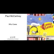 UK 2018 09 18 - 2018 12 17 - PAUL MCCARTNEY - WHO CARES - UK - PROMO - CDR - pic 1