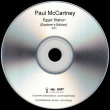 UK 2018 09 18 - 2019 05 17 - PAUL MCCARTNEY - EGYPT STATION EXPLORER'S EDITION - PROMO CDR - 2 CD'S - pic 3