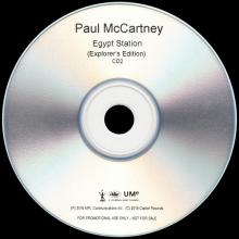 UK 2018 09 18 - 2019 05 17 - PAUL MCCARTNEY - EGYPT STATION EXPLORER'S EDITION - PROMO CDR - 2 CD'S - pic 4