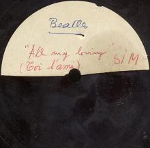 THE BEATLES ACETATE - ALL MY LOVING / TOI L'AMI - pic 2