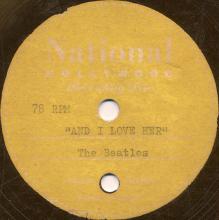THE BEATLES ACETATE - AND I LOVE HER (FAKE ?) - pic 1