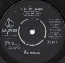 dk080 All My Loving / Ask Me Why / Money / P.S. I Love You Parlophone GEP 8891 - pic 5