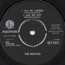 dk080 All My Loving / Ask Me Why / Money / P.S. I Love You Parlophone GEP 8891 - pic 7