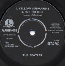 dk240 Yellow Submarine / Eleanor Rigby / For No One / Good Day Sunshine Parlophone GEOS 262 - pic 1