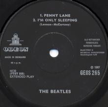 dk250  Penny Lane / Strawberry Fields Forever / And Your Bird Can Sing / I'm Only Sleeping Parlophone GEOS 265 - pic 5