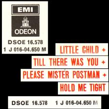 sp096 Little Child / Till There Was You / Please Mister Postman / Hold Me Tight - pic 6