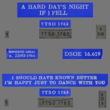 sp164 - 07 A HARD DAY'S NIGHT / IF I FELL / I SHOULD HAVE KNOWN BETTER / I'M HAPPY JUST TO DANCE WITH YOU - DSOE 16.619 - pic 1
